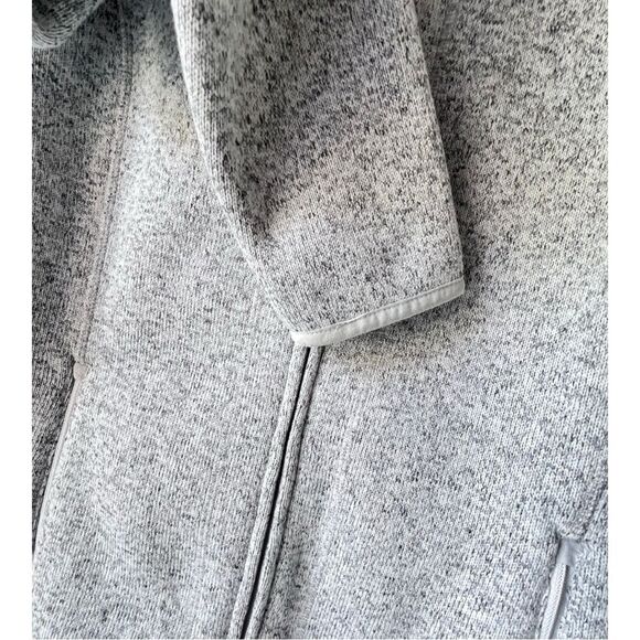 Women's L.L.Bean Sweater Fleece Coat grey casual rugged construction Size S. - Picture 10 of 12